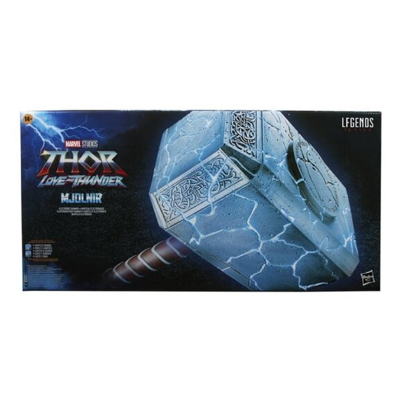 Marvel Thor Love & Thunder Mjolnir Electronic Hammer Costume With Display Stand - Picture 3 of 10